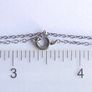 Vintage Sterling Silver 925 Drop Pendant Necklace length 15" - 1,9g Image 10