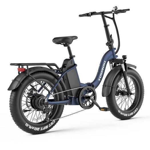 TOUROLL S2 Folding Fat Tire Electric Bike