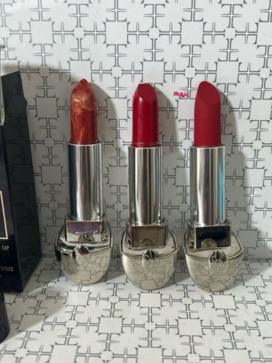 Guerlain Paris Lipsticks and The double Mirror Caps all brand new