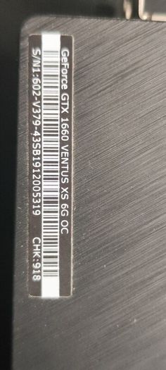 Geforce GTX 1660 with a box