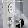 6 in 1 Shower Tower Panel Stainless Steel LED Display Wall Mounted Shower Panel System Panel Rainfall Massage Jets Waterfall Bathroom Shower Tower (FREE POSTAGE) Image 4