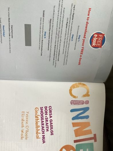 Cinnte 2 Pack Junior Cert Irish E-Code Unused