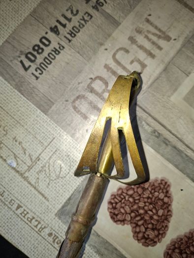 Antique Curved Sword with Brass Hilt, Postage Available