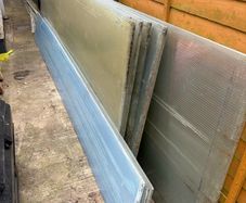 Double walled polycarbonate sheets