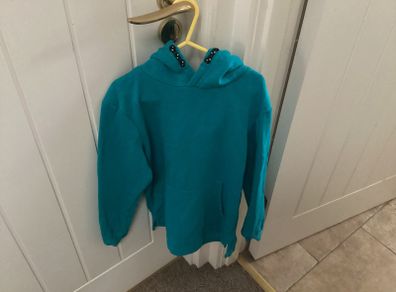 Turquoise hoodie age 8/9