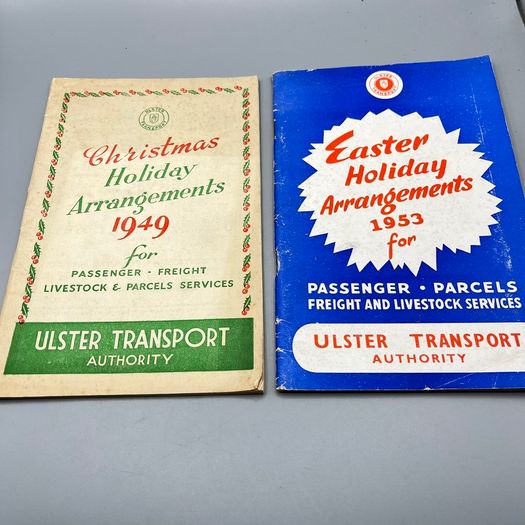 Ulster Transport Authority Easter and Christmas Holiday Timetables - 1949 & 1953