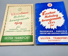 Ulster Transport Authority Easter and Christmas Holiday Timetables - 1949 & 1953