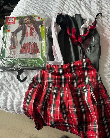 Zombie school girl uniform age 7-9