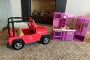 generation dolls jeep and kitchen ( no accessories or dolls incl )
