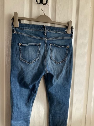 River Island 'Molly' Mid-Rise Skinny Jeans (Blue Denim)