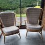 Ercol studio couch and 2 chairs Image 4