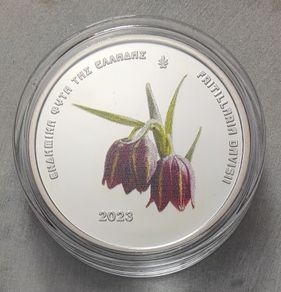 Greece 5 Euro Silver (.333) Proof-like Coin 2023 - Fritillaria Davisii - Endemic Flora of Greece