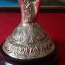 High Quality Shiny Solid Brass Eagle On A Wooden Round Black Plinth Base Image 6