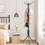 Metal Coat Rack, Clothes Stand, Hat Handbag Hanger, 182 cm Tall Hall Tree (MULTIPLE COLOURS) Image 5