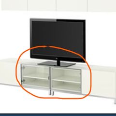 2 Glass Tombo doors for IKEA Besta cabinet