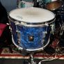 Vintage 60s Premier 12 x 8 Rack Tom Diamond Pearloid Blue Image 2