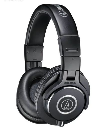 Audio-Technica ATH-M40x Professional Monitor Headphones, Wired, Black