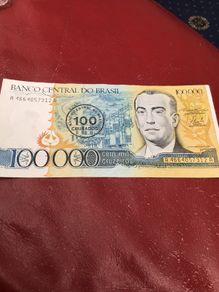 Brazil Banknote - 100,000 Cruzeiros