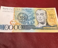 Brazil Banknote - 100,000 Cruzeiros