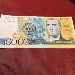 Brazil Banknote - 100,000 Cruzeiros