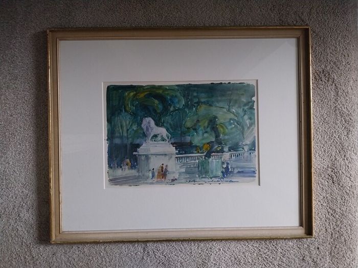 Vintage artwork and frames