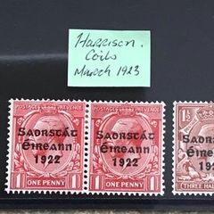 Ireland March 1923 Harrison Coils Set Incl. Pairs Sg67-70 MH