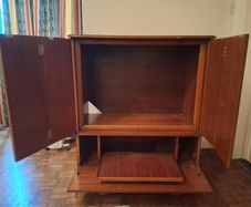 Mahogany TV unit