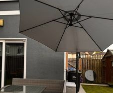 large parasol, garden umbrella (dunnes store)