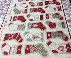 Advent Calendar Bunting fabric panel