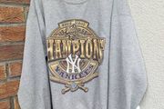 Vintage 1998 New York Yankees Baseball Crew Sweater Mens Large L