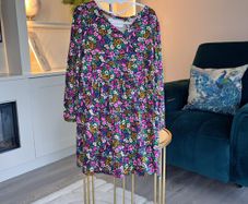 Lefties Girls Floral Faux-Wrap Dress Age 4-5 Years /EU 110cm BNWOT