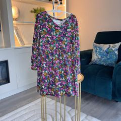 Lefties Girls Floral Faux-Wrap Dress Age 4-5 Years /EU 110cm BNWOT