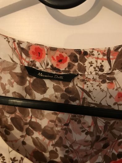 massimo dutti 100% mulberry silk top