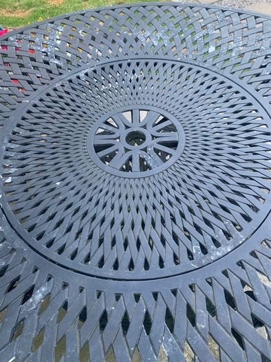 Cast iron garden furniture