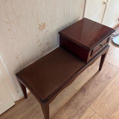 Mahogany telephone seat and table PRICE REDUCED