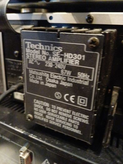 Technics cd,radio and cassette deck. With remote control.