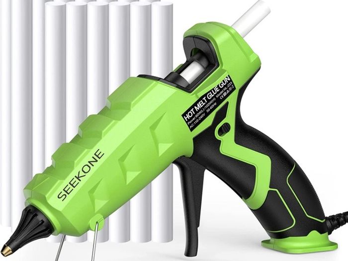 Hot Glue Gun, 60/100W Dual Power High Temp Heating Glue Gun Kit with 20pcs Glue Sticks, No Drip and Leakage Design, Electric Glue Gun for DIY, Arts, Crafts, Quick Home Repairs, Sealing (FREE POATAGE)