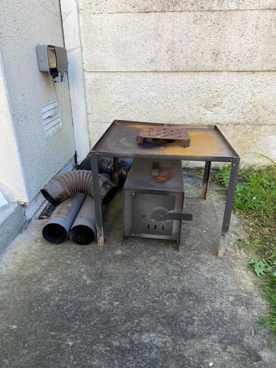 Wooden Smoker  Firebox
