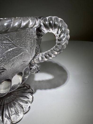 Vintage 1920s British (Thistle and Daisy) - Clear Glass Bowl