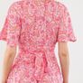 QED London boho hippie pink orange and yellow paisley floral maxi dress Image 8