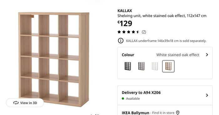 KALLAX shelving units