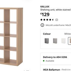 KALLAX shelving units