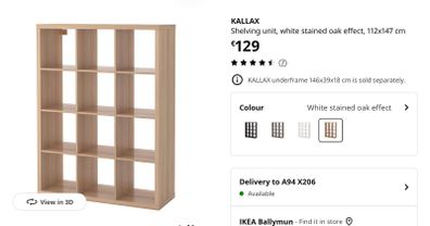 KALLAX shelving units