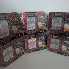 Pokemon Paldean Fates Tera Charizard ex Tin