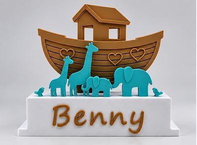 Personalised Noahs Ark Name Plaque