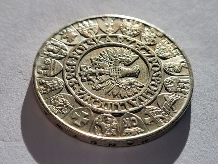 Poland 100 zloty silver coin 1966 Mieszko i Dabrowka
