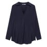 Mint Velvet Navy Open Neck "Throw On" Blouse Shirt Image 2