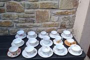 Mix and match 15 tea cups and saucers postage possible