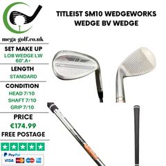 Titleist SM10 Wedgeworks Wedge Lw 60 Degree.A+ / Bv Wedge