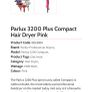 Paralux 3200 Plus Pink Hairdryer Image 5